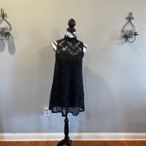 Black A- Line Juniors Dress